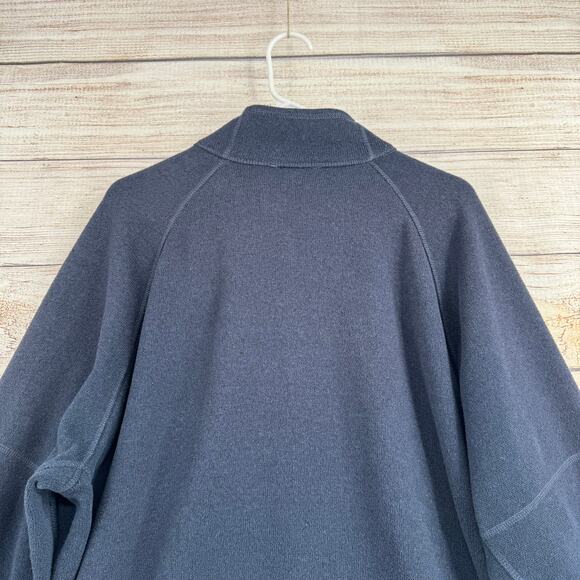 The North Face Full Zip Terry Fleece Jacket Mens XXL Navy Blue - Picture 4 of 13